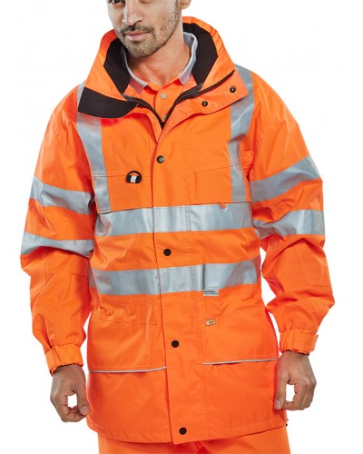 BSeen Hi-Vis Constructor Jacket Orange